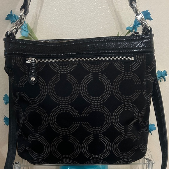 COACH Ashley Dotted Op-Art Crossbody Bag - Picture 4 of 12